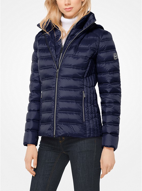MICHAEL Michael Kors Layered Nylon 女士羽绒服