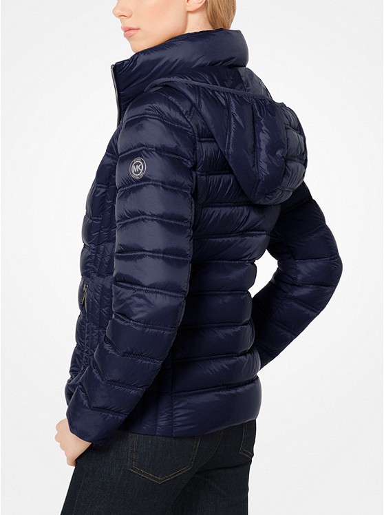 MICHAEL Michael Kors Layered Nylon 女士羽绒服