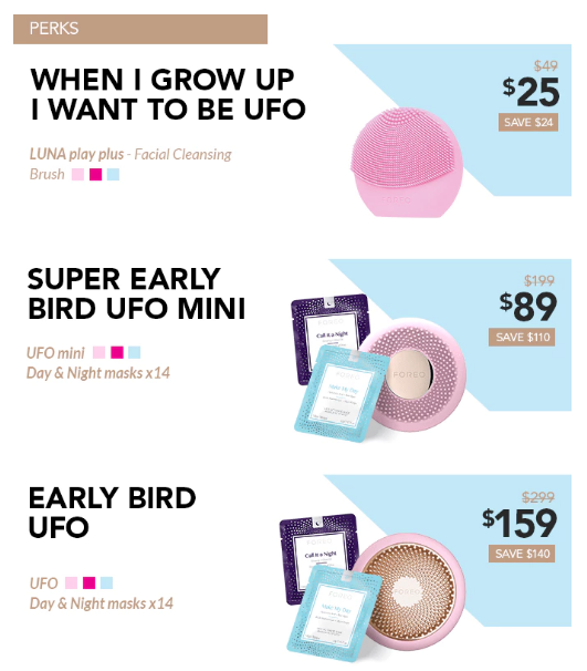 【FOREO UFO 新品预售】90秒护肤革命！半价收爆款 