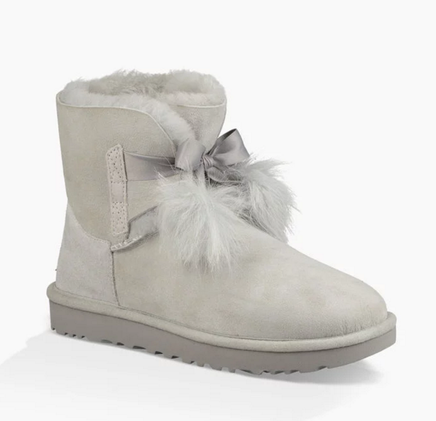 补货 满额包邮！UGG Australia GITA 17年冬季新款毛毛球雪地靴