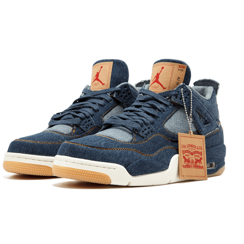 【周杰伦同款】2018*必剁联名系列 Levi's X Air Jordan 4 男士篮球鞋