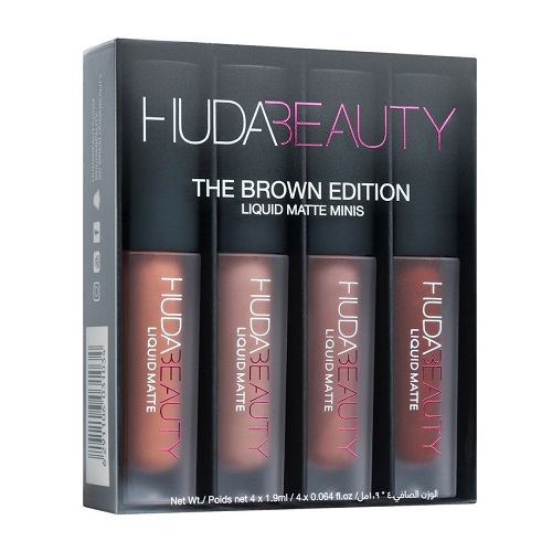 【喜欢吃土色的看过来~】8.3折+直邮到手！Huda Beauty 迷你唇釉四支装