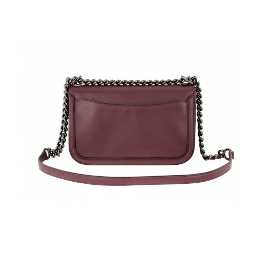 Coach 蔻驰 Swagger 系列 54640 小号链条斜挎包 酒红色 