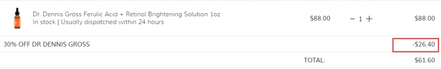 DR. DENNIS GROSS 阿魏酸A醇*亮肤*精华 30ml