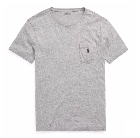 凑单品！Ralph Lauren 拉夫劳伦 CUSTOM SLIM FIT 男士经典小马标纯棉T恤衫