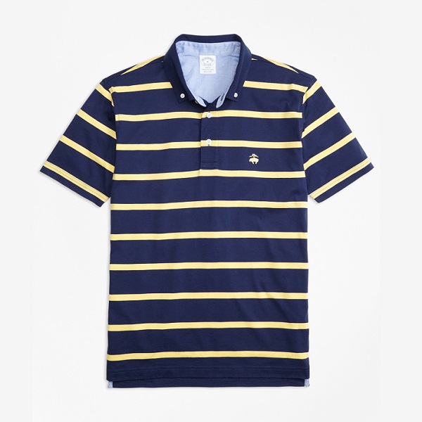 抄底价 Brooks Brothers Supima® 条纹棉质polo衫