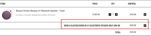 5.3折！Bang & Olufsen Beoplay A1  无线蓝牙便携音箱