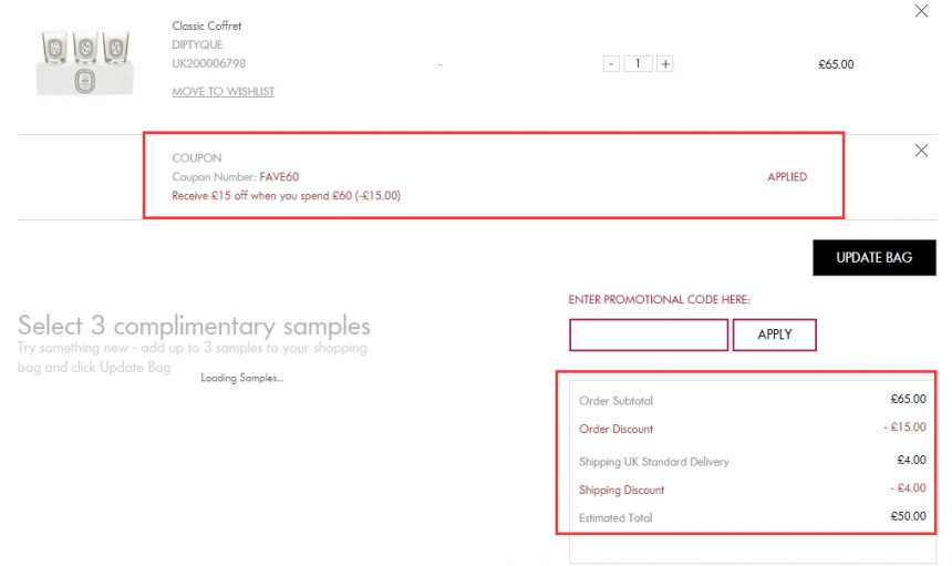 直减£15!DIPTYQUE 经典香薰蜡烛 3*70g