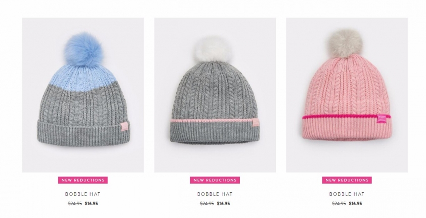 Joules BOBBLE HAT 同款编织帽