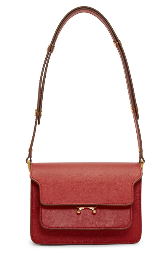 Marni Red Small Trunk Shoulder Bag 小款红色风琴包