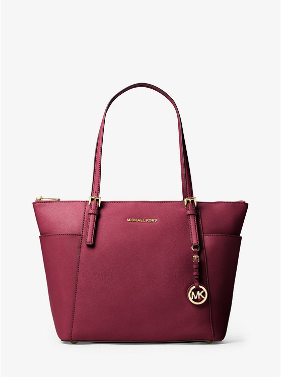 史低价！MICHAEL Michael Kors Jet Set 女士十字纹牛皮托特包