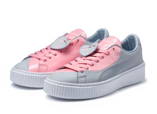 情人节限定款 PUMA 彪马 BASKET PLATFORM VALENTINE 女士运动鞋