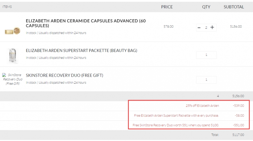 限时*！SkinStore：Elizabeth Arden 伊丽莎白雅顿 经典时空胶囊等美妆护肤