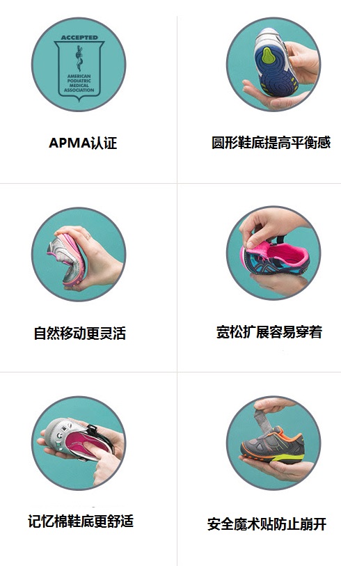 Stride Rite 喜健步：精选 Soft Motion 系列儿童鞋履