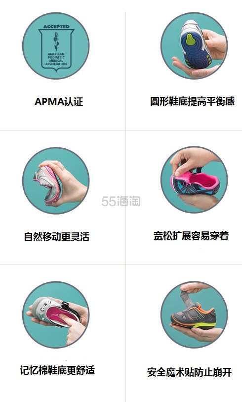 Stride Rite 喜健步：精选 Soft Motion 系列儿童鞋履