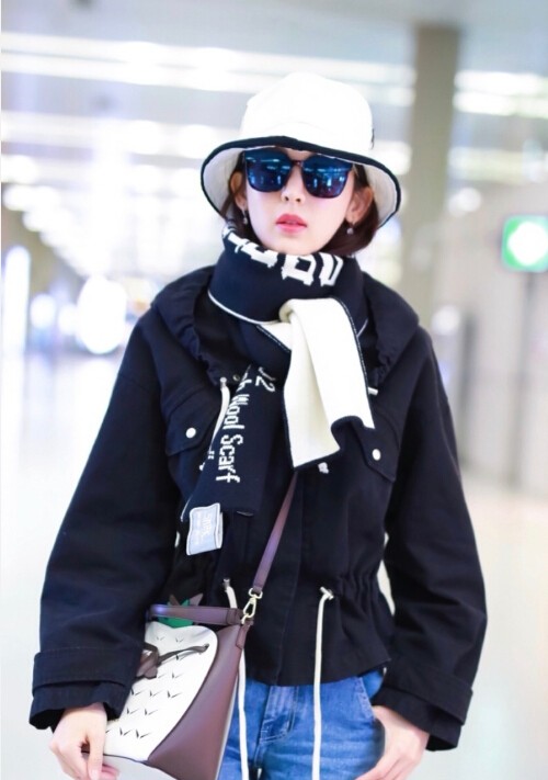 古力娜扎同款 Isabel Marant Etoile 黑色夹克