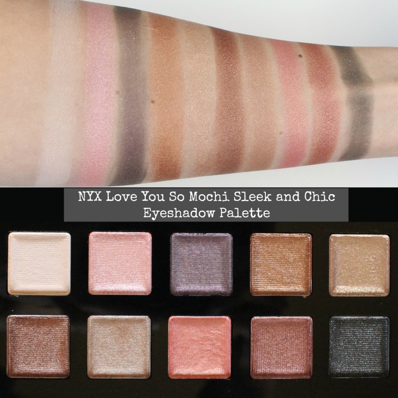 【新品】可直邮！Q弹质地！NYX Love You So Mochi 10色眼影盘