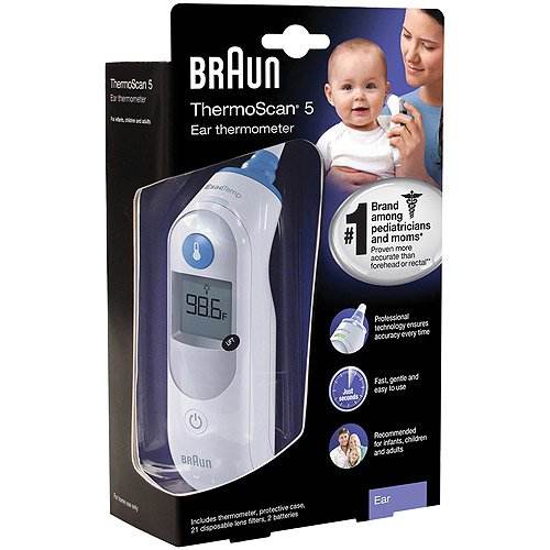 多买多优惠！Braun 博朗 ThermoScan5 系列 IRT6500US 耳温计 