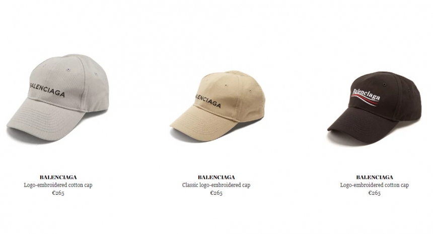 杨幂*新街拍同款 Balenciaga Classic logo-embroidered cap 浅棕色logo棒球帽