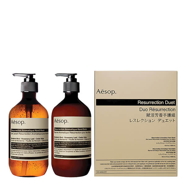 【白色情人节送礼好选择】一套直邮！Aesop 伊索 赋活芳香洗手液 + 护手霜套装 500ml×2瓶