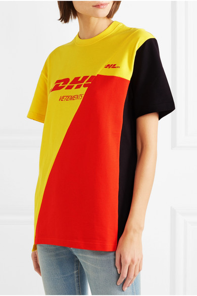 VETEMENTS 印花纯棉珠地布 T 恤