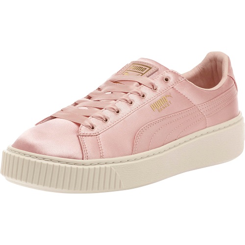 又有好价了！PUMA 彪马 BASKET PLATFORM 绸缎厚底鞋