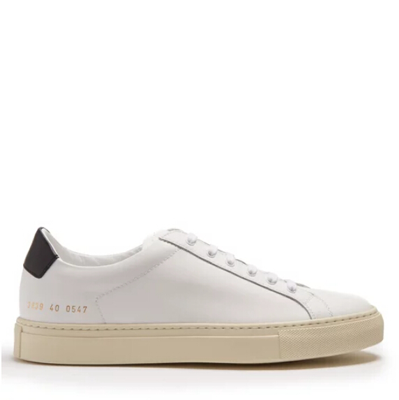 海清同款 COMMON PROJECTS Achilles Retro low-top leather trainers 女款小白鞋