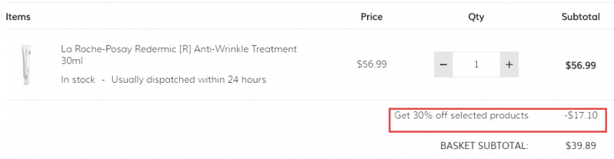 【女王节】7折！LA ROCHE-POSAY 理肤泉 Redermic C 视黄醇紧致修护眼霜 15ml 