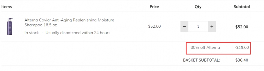 SkinCareRx：ALTERNA *子酱洗护发
