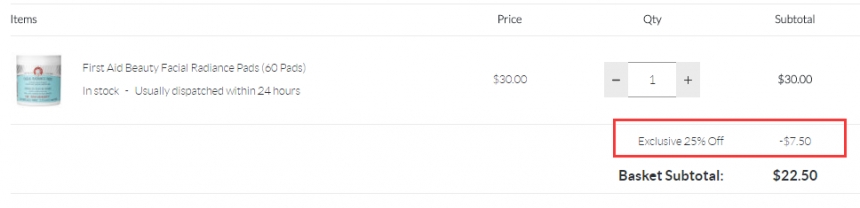 限时*！FIRST AID BEAUTY *美人柔肤去角质洁肤片 60片