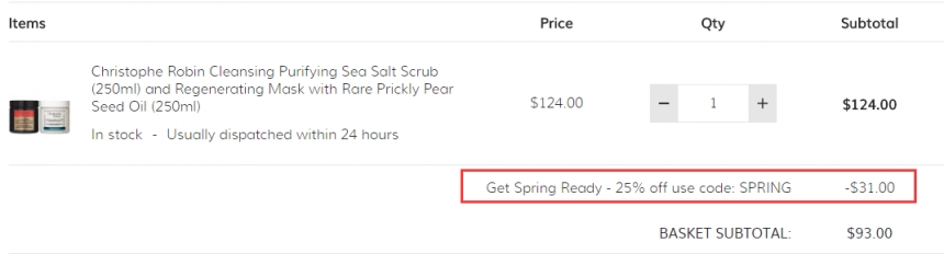 7.5折！CHRISTOPHE ROBIN 明星海盐头皮清洁膏刺梨子发油套装 2*250ml