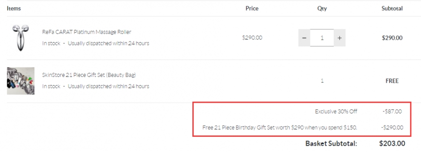 【限时*】*后一天!7折+送大礼包!ReFa CARAT 铂金**身按摩仪