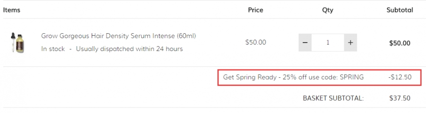 7.5折!GROW GORGEOUS **精华 加强版 60ml