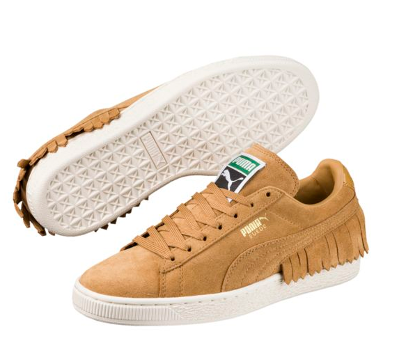 新入折扣区额外8折+限时免运费！Puma 彪马 Suede Tssll 流苏女士板鞋