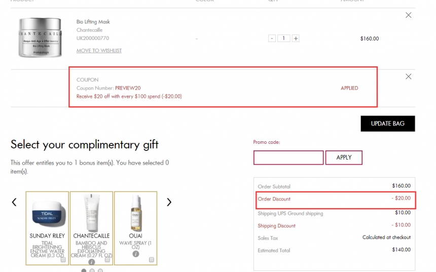 Space NK US：CHANTECAILLE  香缇卡 隔离钻石面膜等高端彩妆护肤