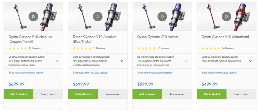 【上新】Dyson 戴森：Cyclone V10 系列北美隆重上市