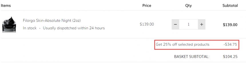 7.5折！FILORGA 奢华 黑陨石黑金紧致晚霜
