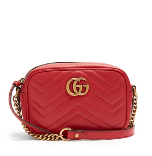 Gucci GG Marmont mini quilted-leather cross-body bag 迷你款小包 四色可选