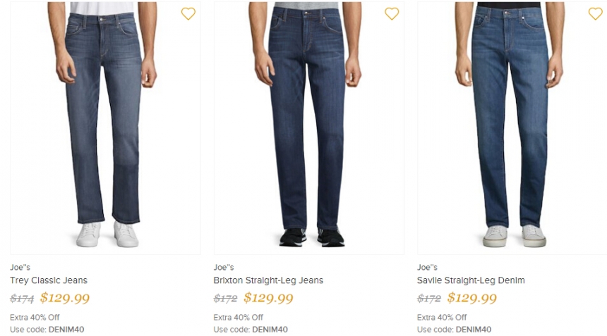 Gilt：精选 Joe''s、7 For All Mankind、J BRAND 等知名品牌男士牛仔裤