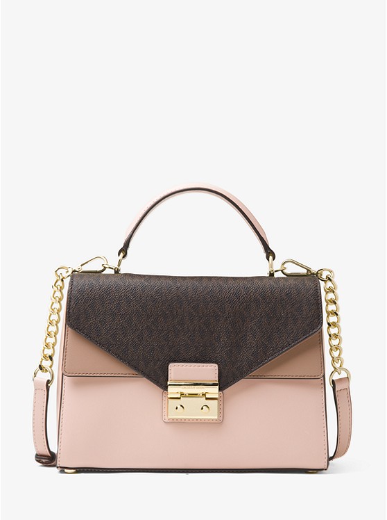 高返下午5点结束！Michael Kors 迈克高仕 Sloan 拼接色*手提斜挎包
