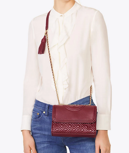 补货 新人9折！Tory Burch 汤丽柏琦 FLEMING 女士*链条包