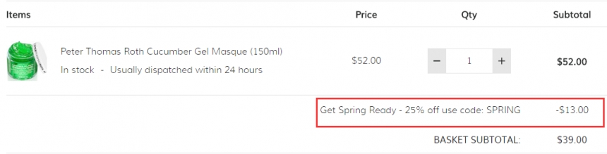 PETER THOMAS ROTH 彼得罗夫 青瓜补水面膜 150ml