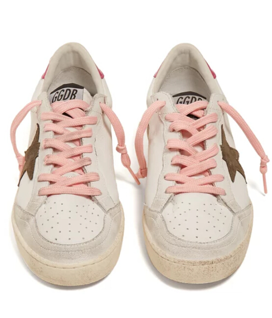 GOLDEN GOOSE DELUXE BRAND Dual Star low-top leather trainers 女款小脏鞋