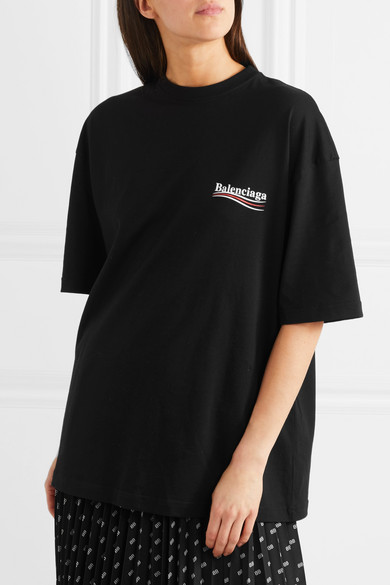 【反向海淘】补货了！BALENCIAGA 印花纯棉平纹针织 T 恤