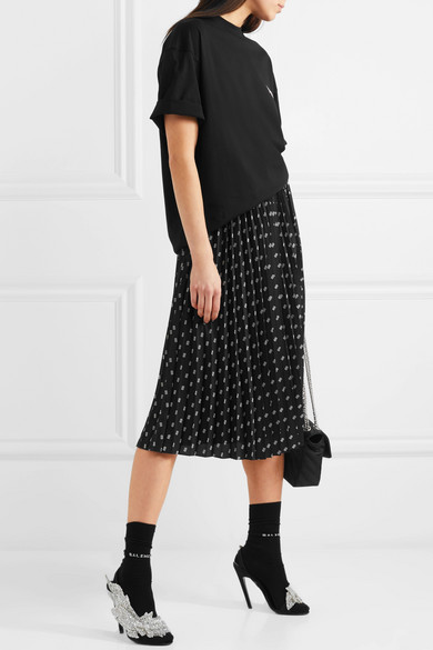 【反向海淘】补货了！BALENCIAGA 印花纯棉平纹针织 T 恤