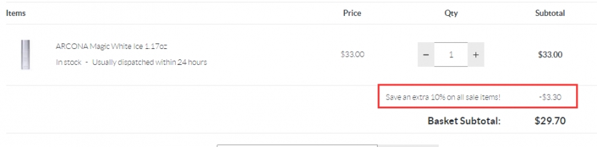 7.5折+额外9折!ARCONA *力白冰抗氧化精华 30ml