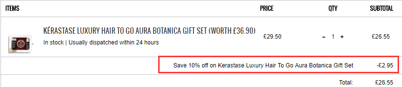 价值£36.9！Kérastase 卡诗 Aura Botanica 有机植物礼盒套装