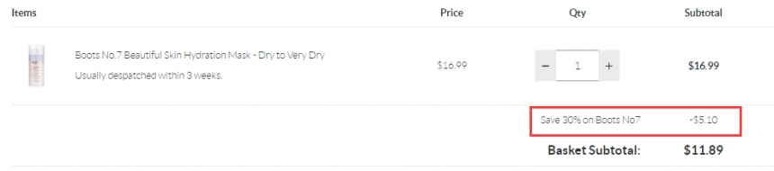 SkinStore：Boots No7 冰激凌面膜等高性价比护肤