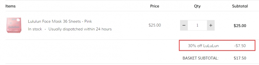 SkinCareRx：LULULUN 日本销量*保湿面膜等