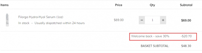 7折！FILORGA 菲洛嘉 高浓度玻尿酸密集补水精华液 30ml